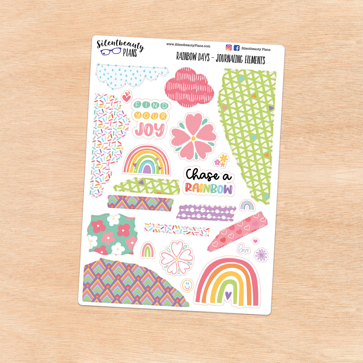 Rainbow Days - Journaling Elements