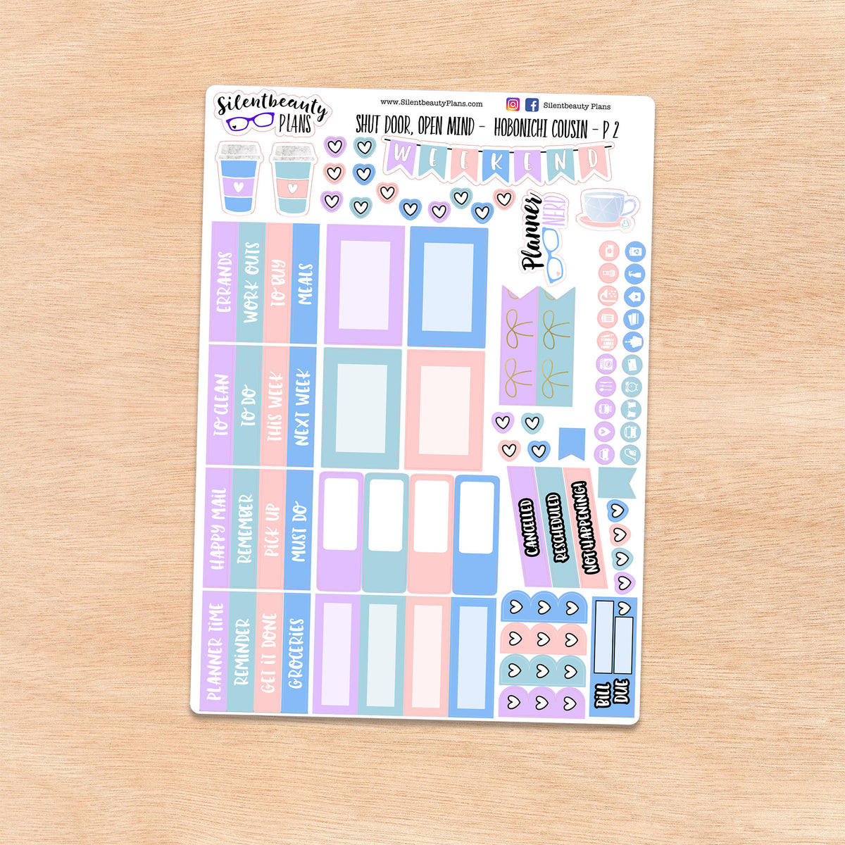Shut Door Open Mind | Hobonichi Cousin