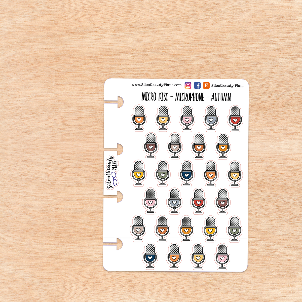 Microphone or Podcast Icon Stickers | 2 Sizes | 4 Colour Options