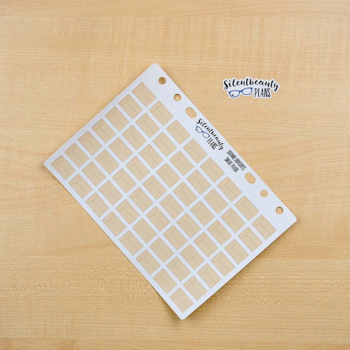 Small Brown Envelope Planner Stickers - Erin Condren, Happy Planner, Kikki-k, Filofax, TN, Stickers