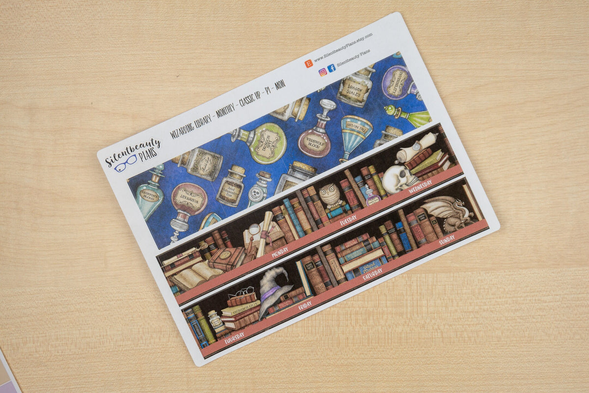 Wizarding Library- Pick your Month & Start Day
