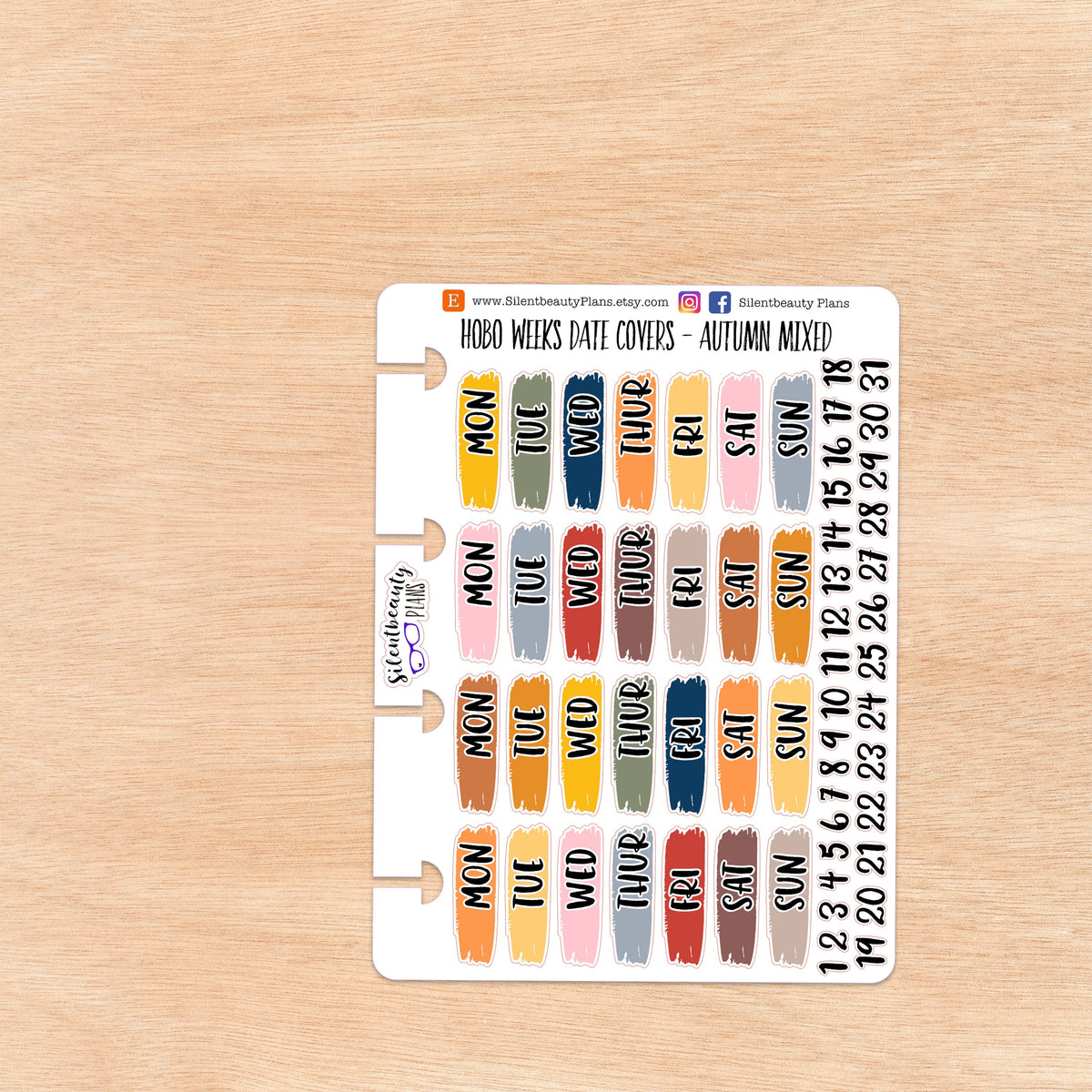 Hobo Weeks Autumn Date Covers | 4 Options