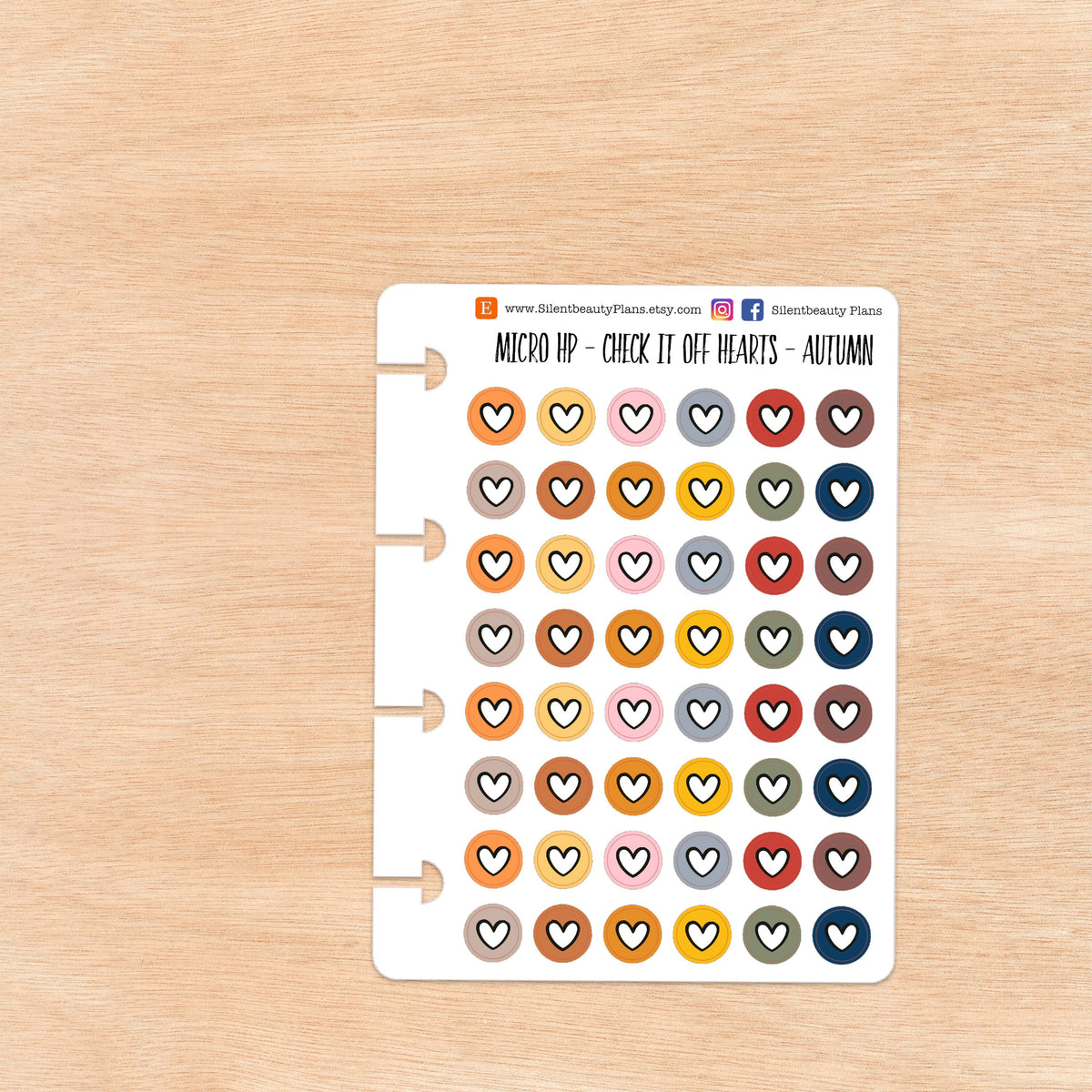 Heart Check it Off Stickers | 4 Options | Micro Disc