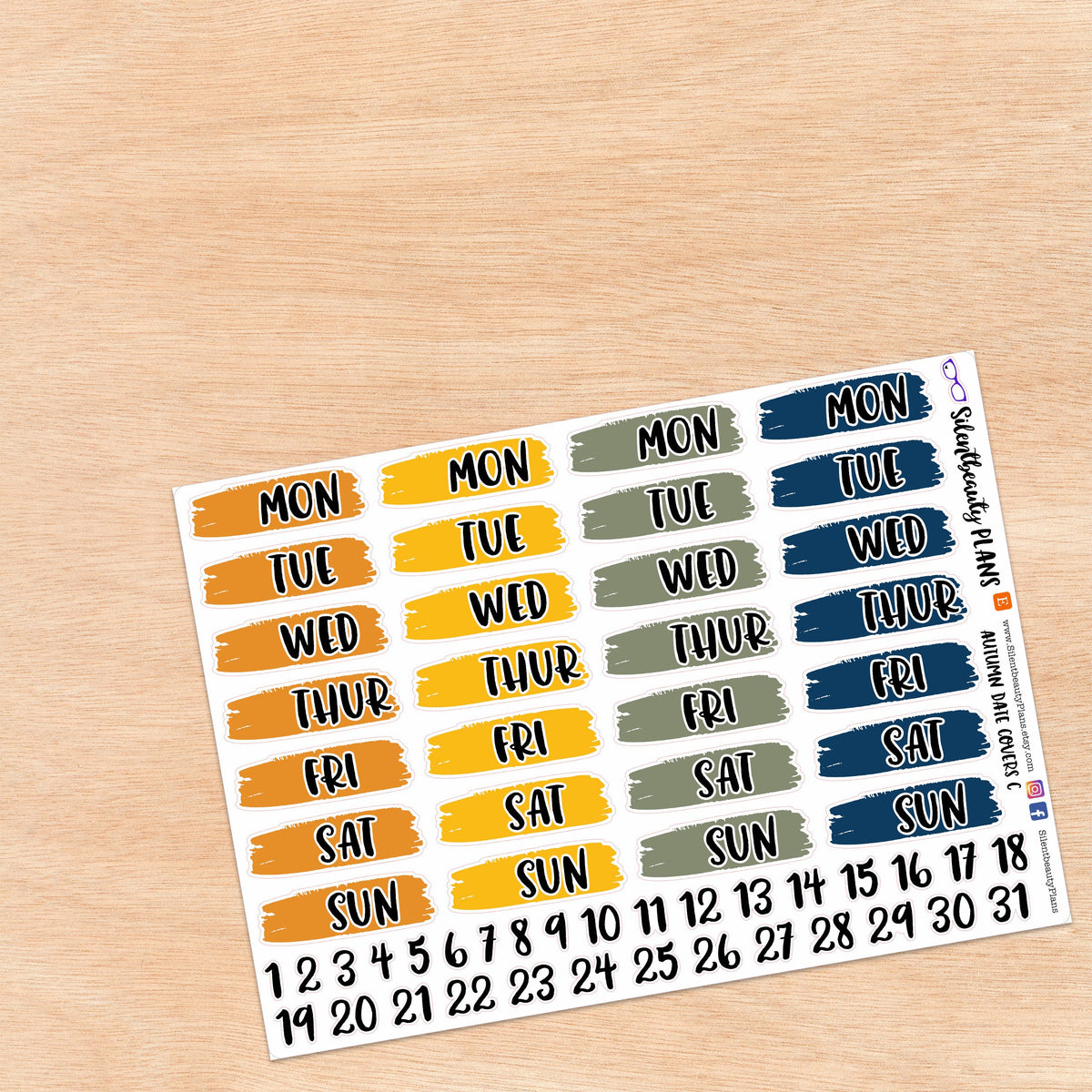 Solid Autumn Date Covers | 3 Options