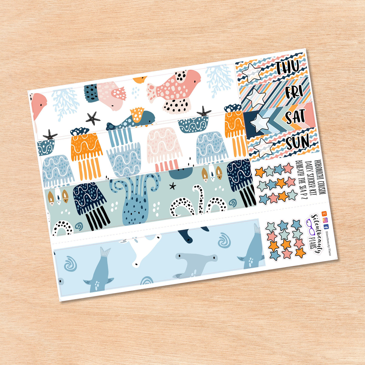 Beneath the Sea | Hobonichi Cousin | Daily
