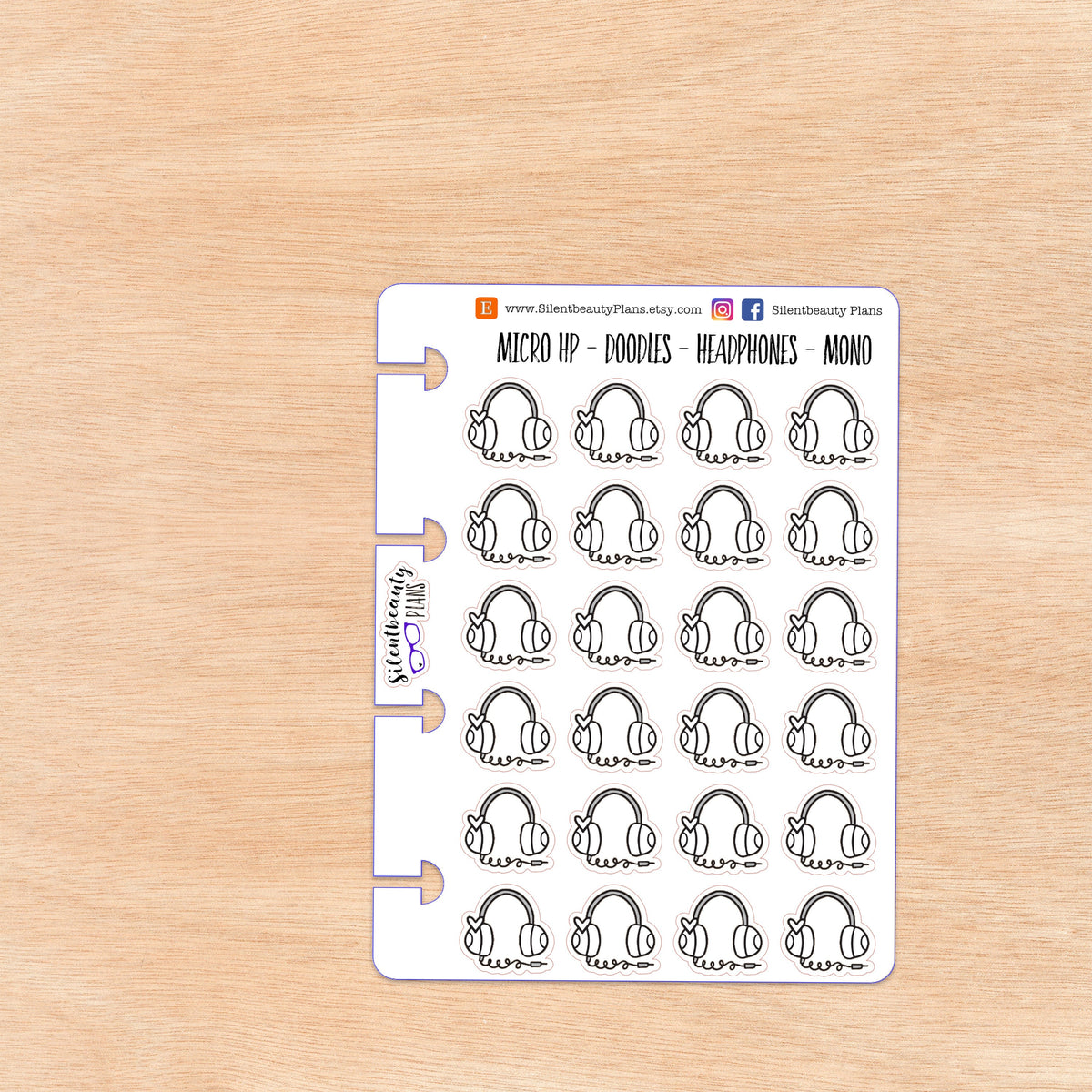 Doodle Headphones | 4 Colour Options | Micro Disc