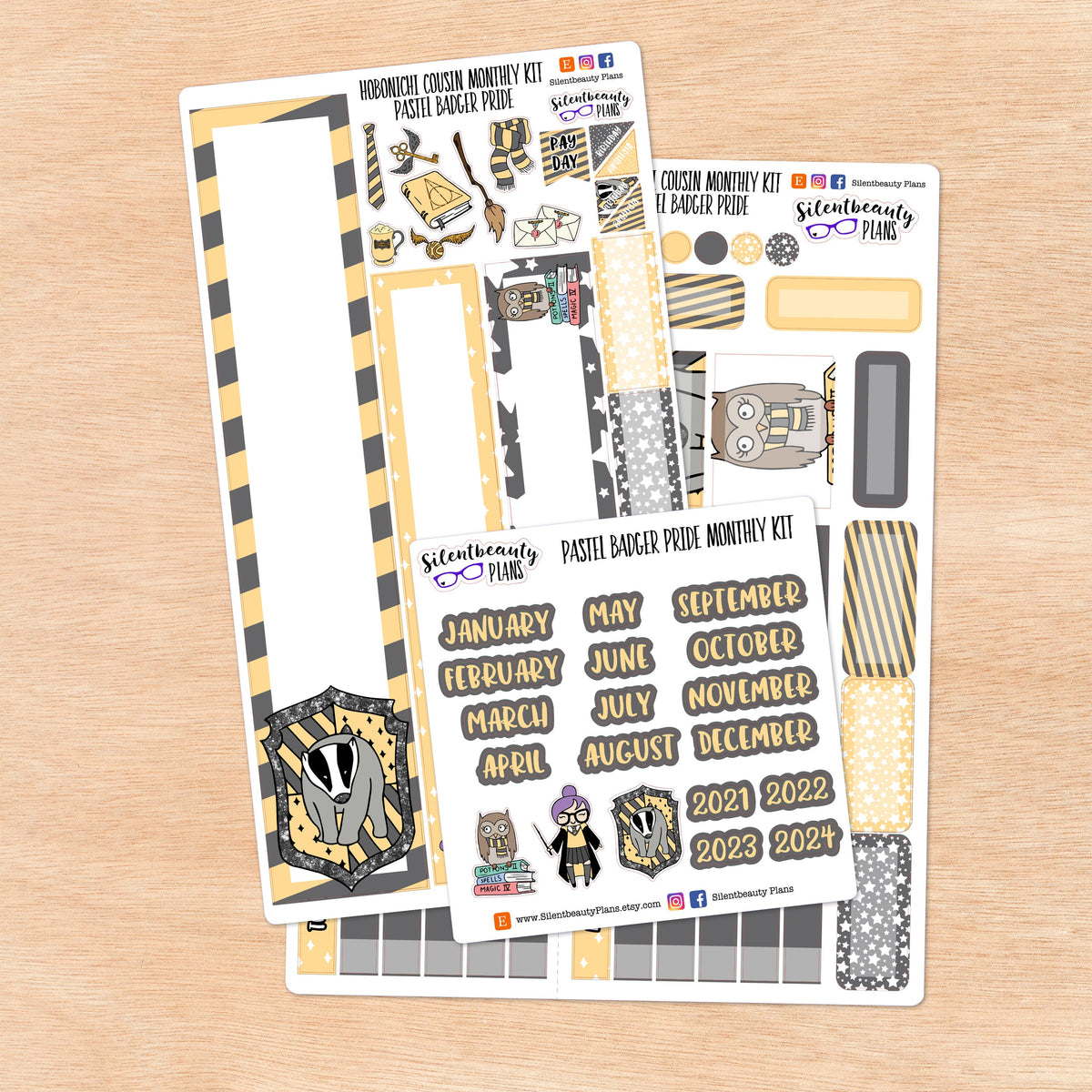 Pastel Badger Pride | Hobonichi Cousin
