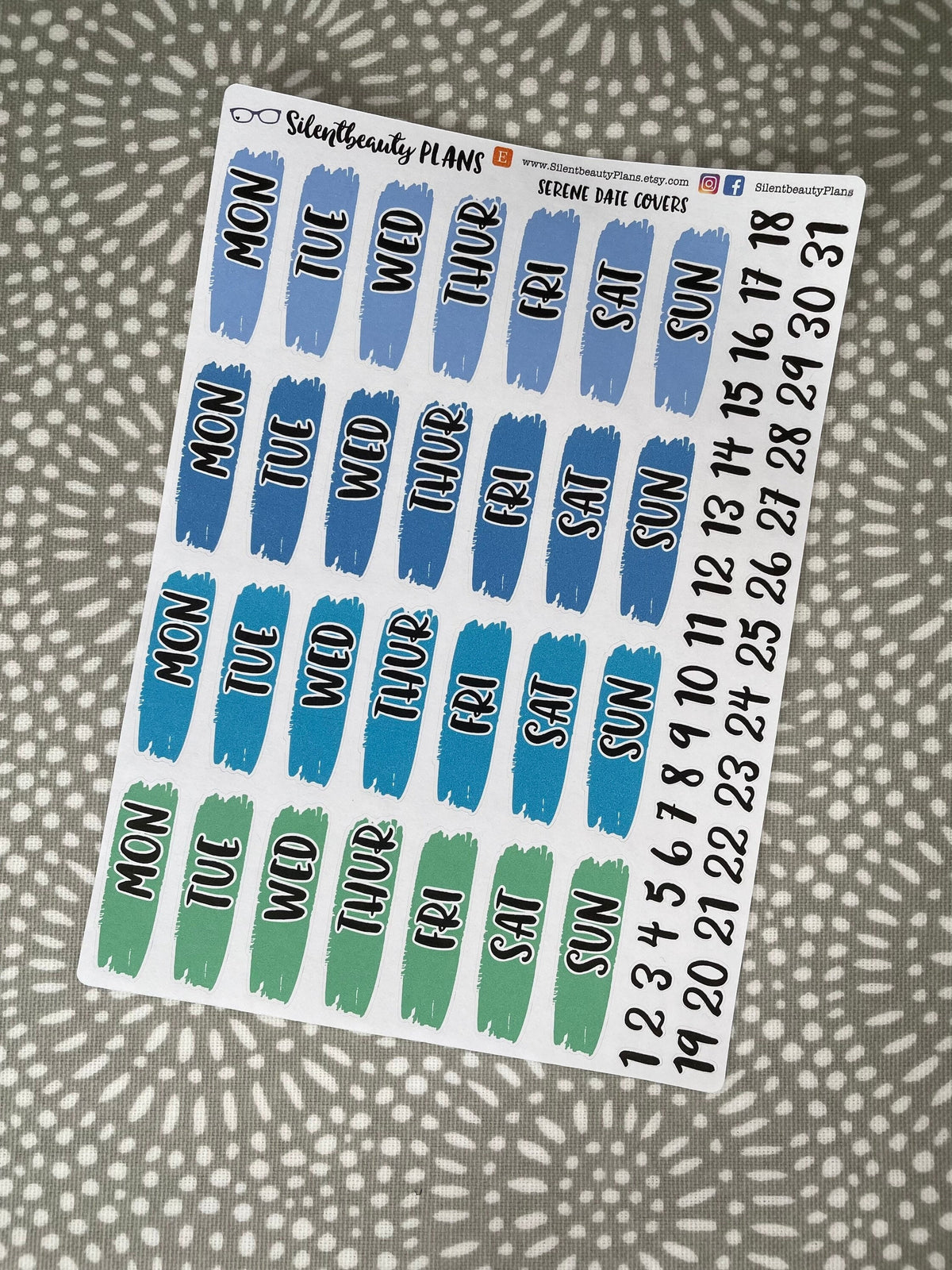 Solid Serene Date Covers