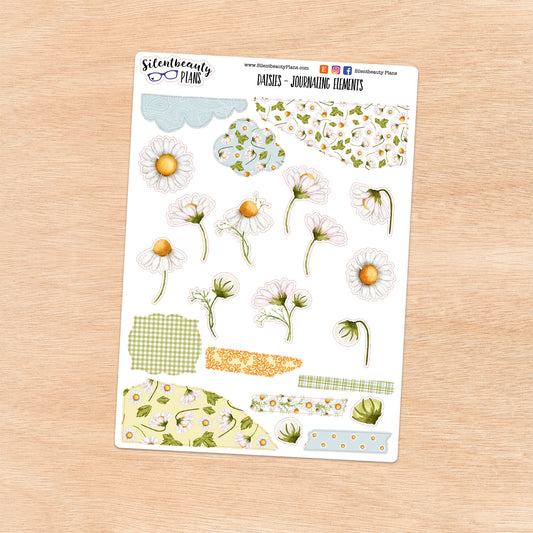 Daisies - Journaling Elements