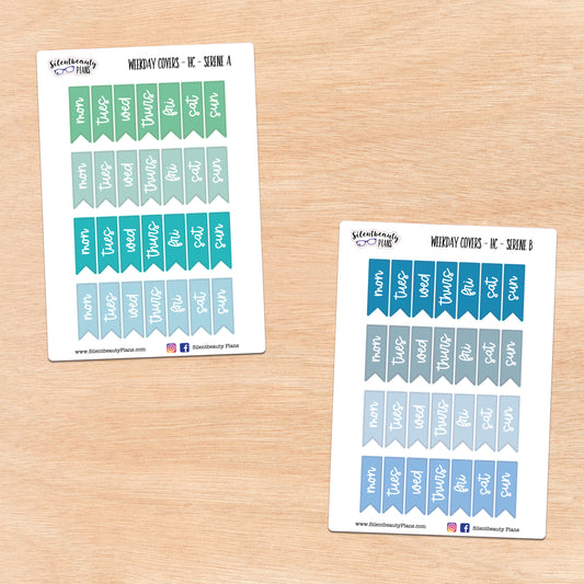 Solid Serene Day Cover Flags | 2 Options