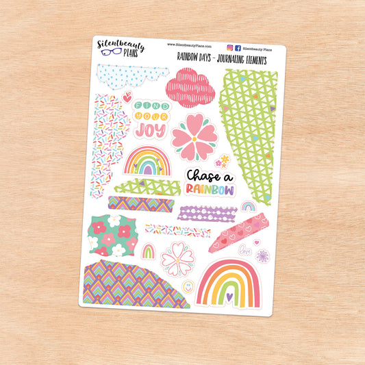 Rainbow Days - Journaling Elements