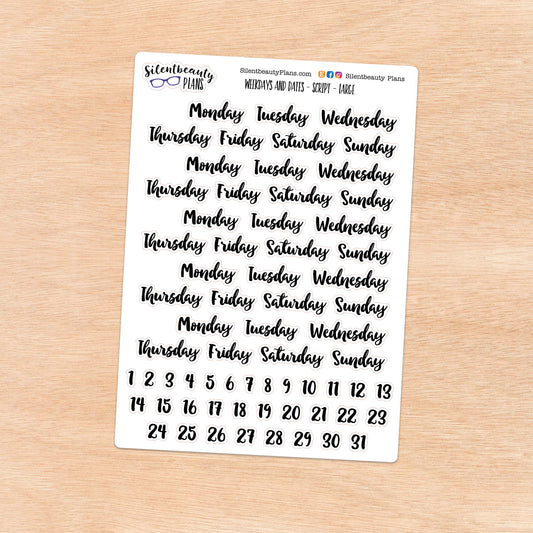 Weekdays & Dates | Script