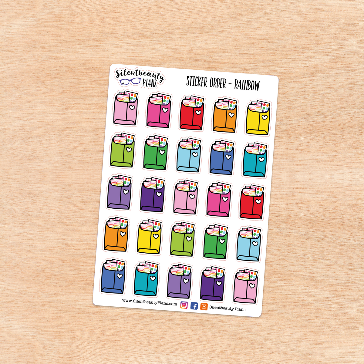 Sticker Happy Mail Icon Stickers | 2 Sizes | 4 Colour Options