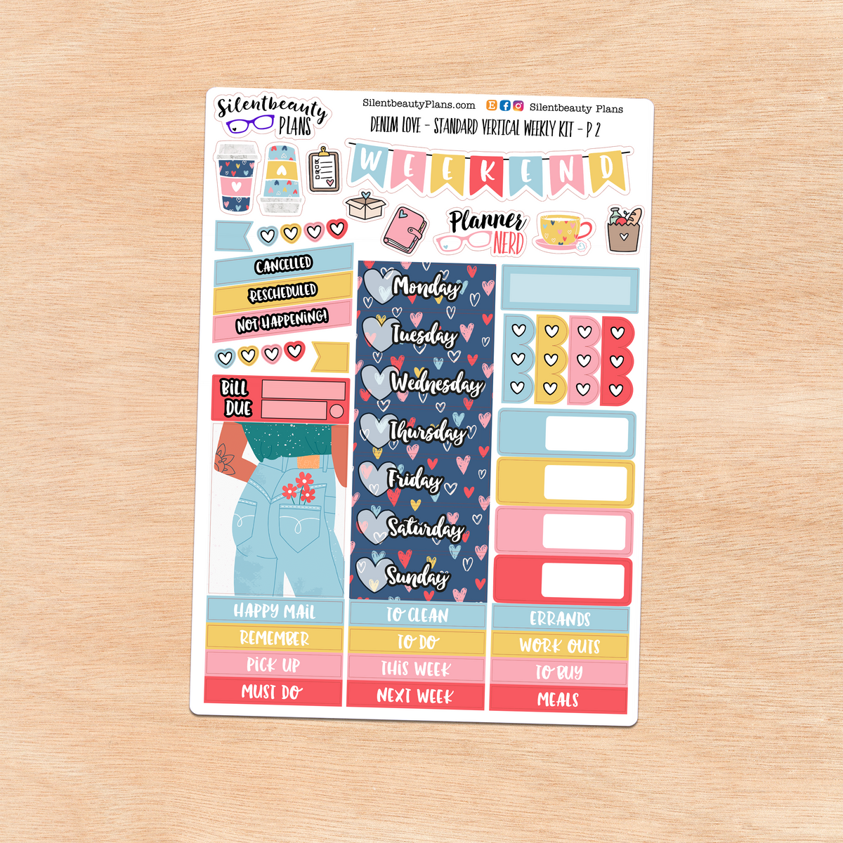 Denim Love | Standard Vertical Weekly