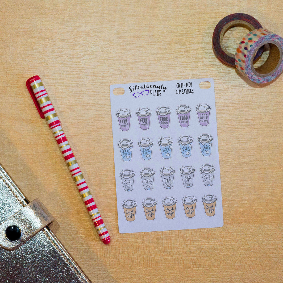 Coffee Icon Stickers - 4 Options
