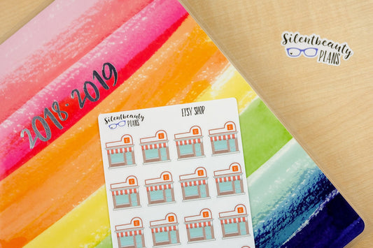 Etsy Shop Icon Stickers - Planner Stickers, UK