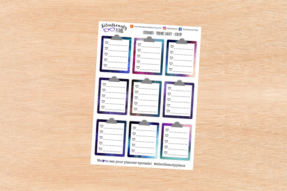 Clipboard Checklist Planner Stickers | 2 Options