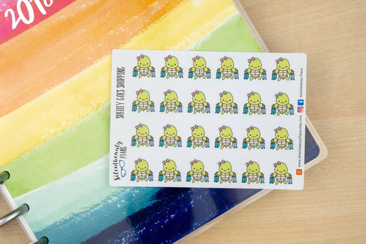 Shelley the Sea Turtle Goes Shopping  - Cute Turtle Stickers