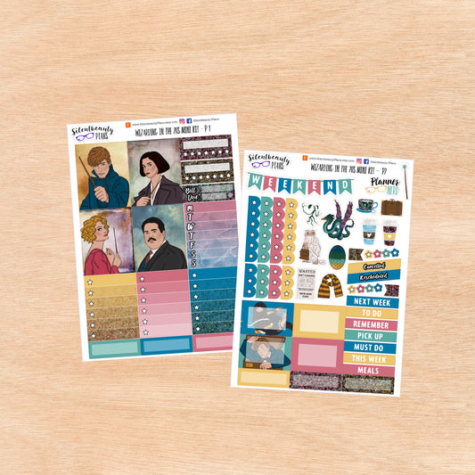 Wizarding in the 20s Mini Kit - Vertical EC Life Planner, Vertical, Planner Stickers, UK