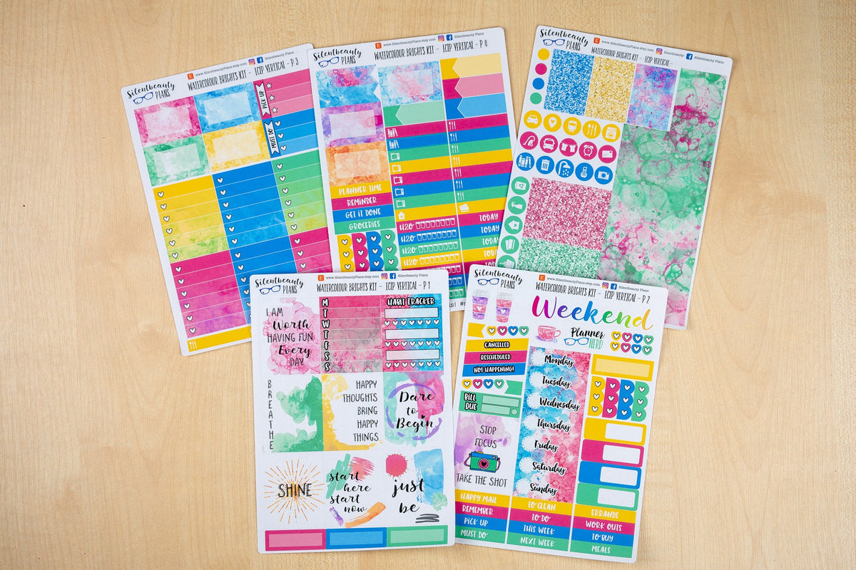 Watercolour Brights  | Standard Vertical