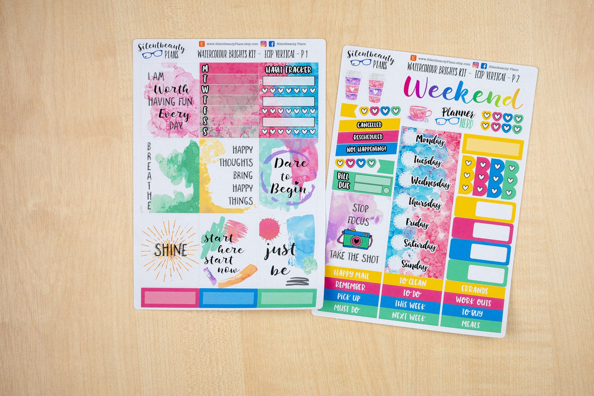 Watercolour Brights  | Standard Vertical