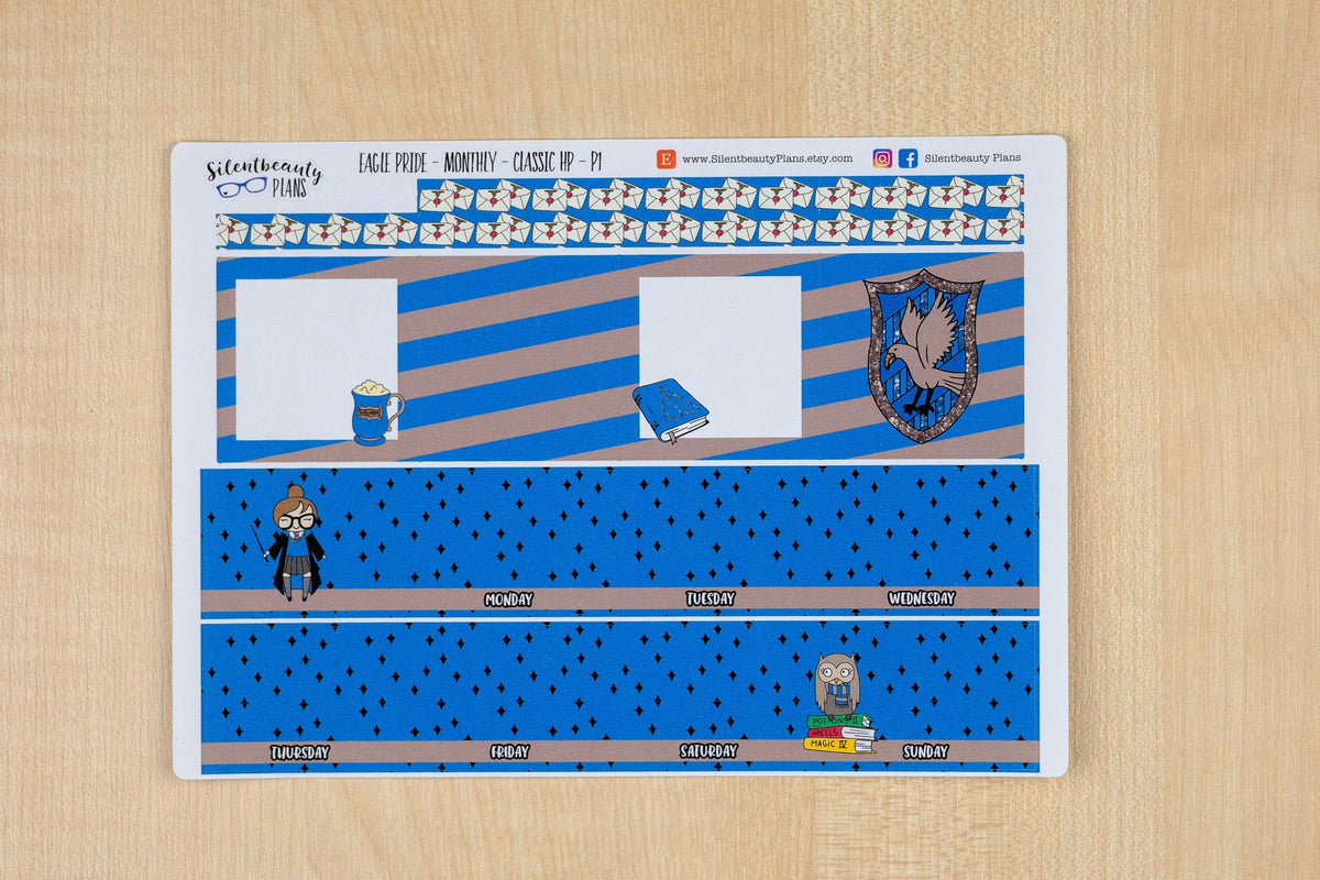 Eagle Pride Monthly Sticker Kit | Pick your Month & Start Day