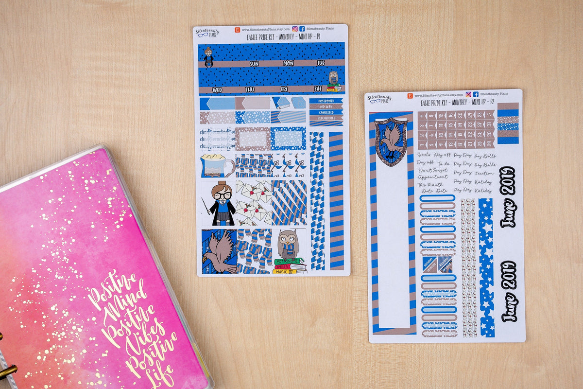 Eagle Pride Monthly Kit - Mini Happy Planner | Choose your Month -  Planner Stickers, UK