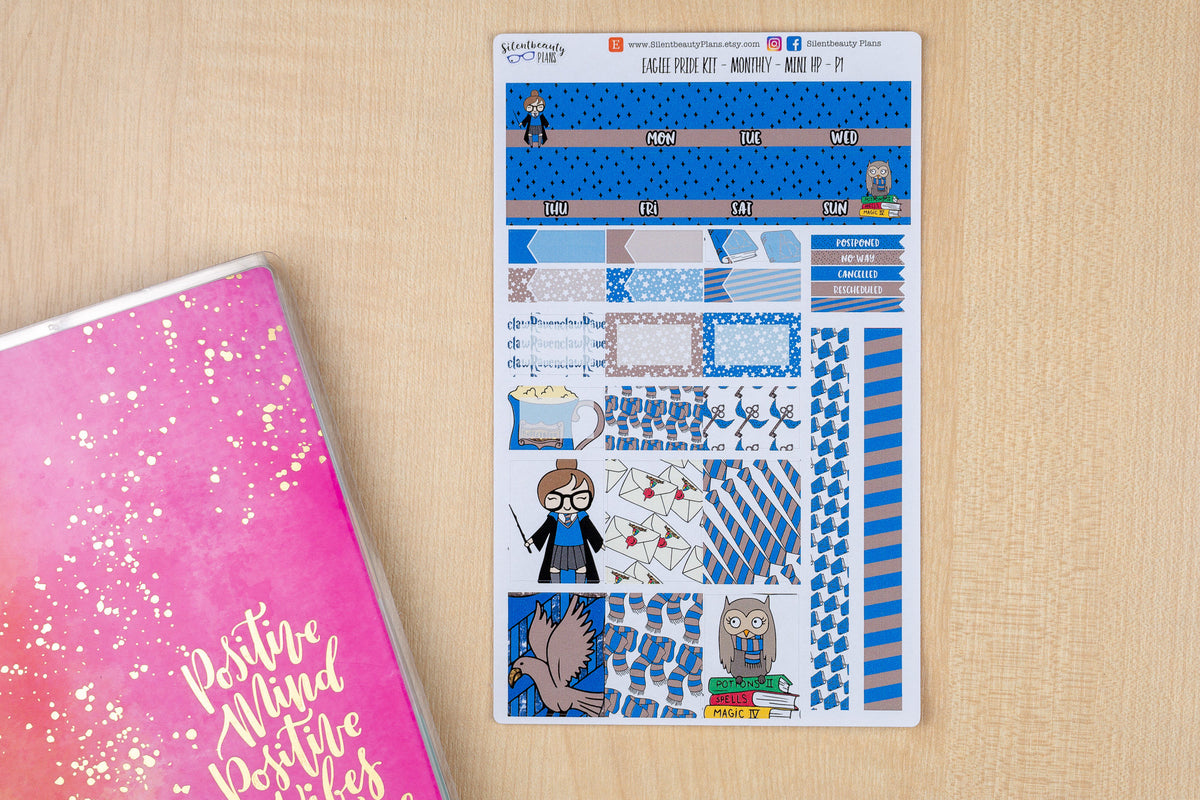 Eagle Pride Monthly Kit - Mini Happy Planner | Choose your Month -  Planner Stickers, UK