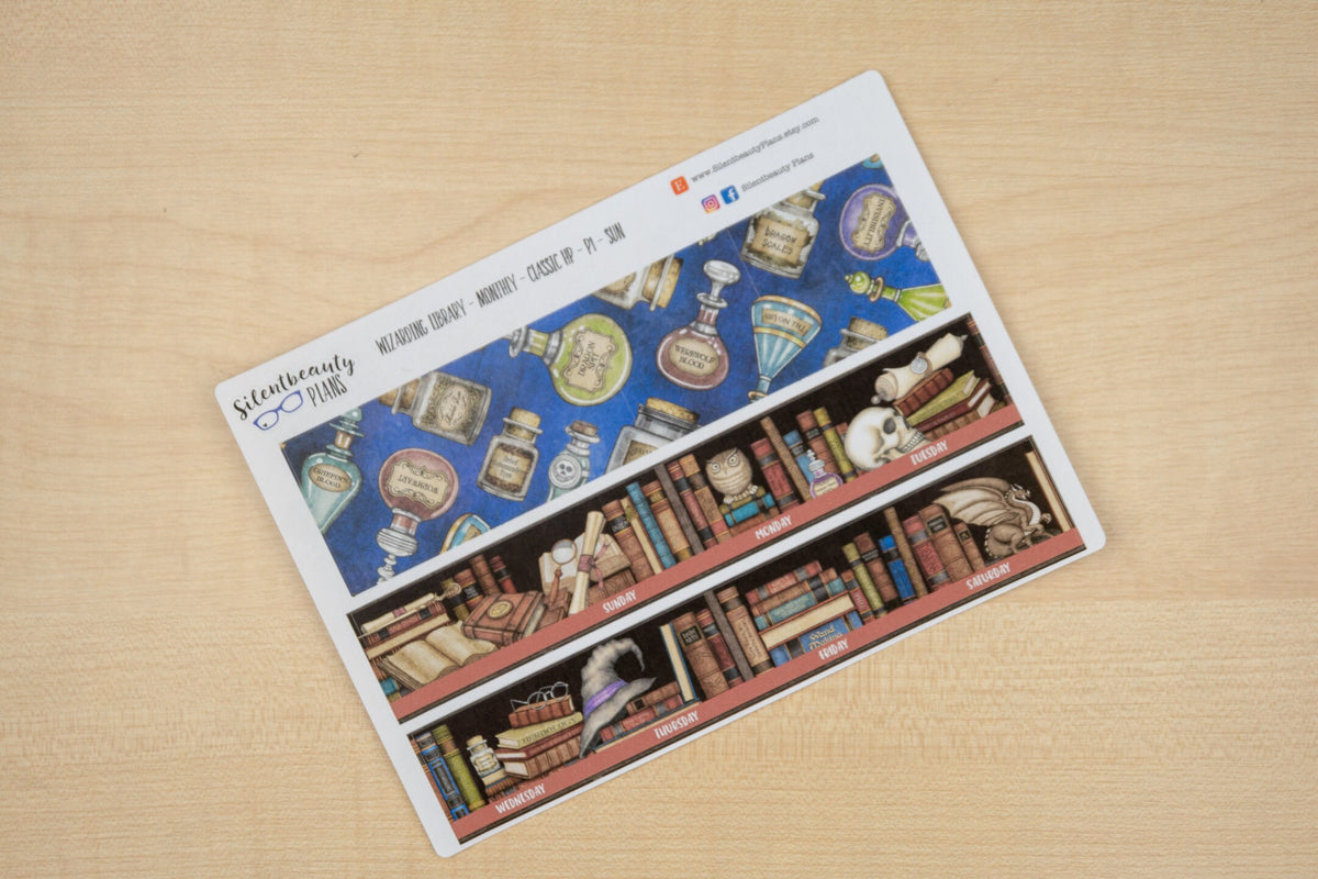 Wizarding Library- Pick your Month & Start Day