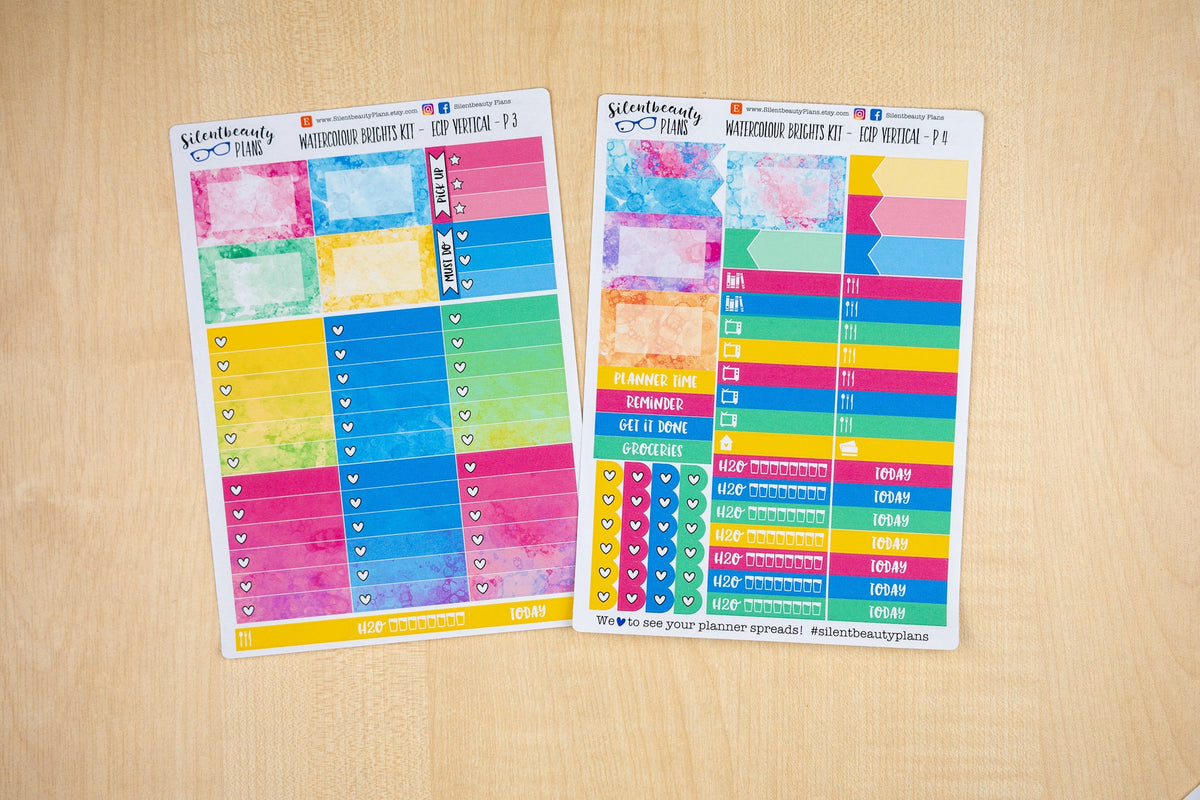 Watercolour Brights  | Standard Vertical