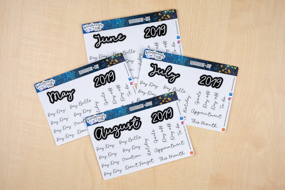 Badger Pride Monthly Sticker Kit | Pick your Month & Start Day