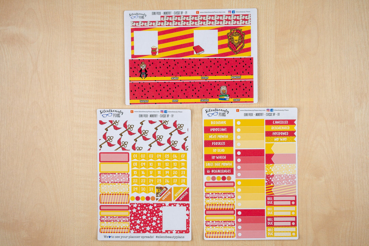 Lion Pride - Pick your Month & Start Day