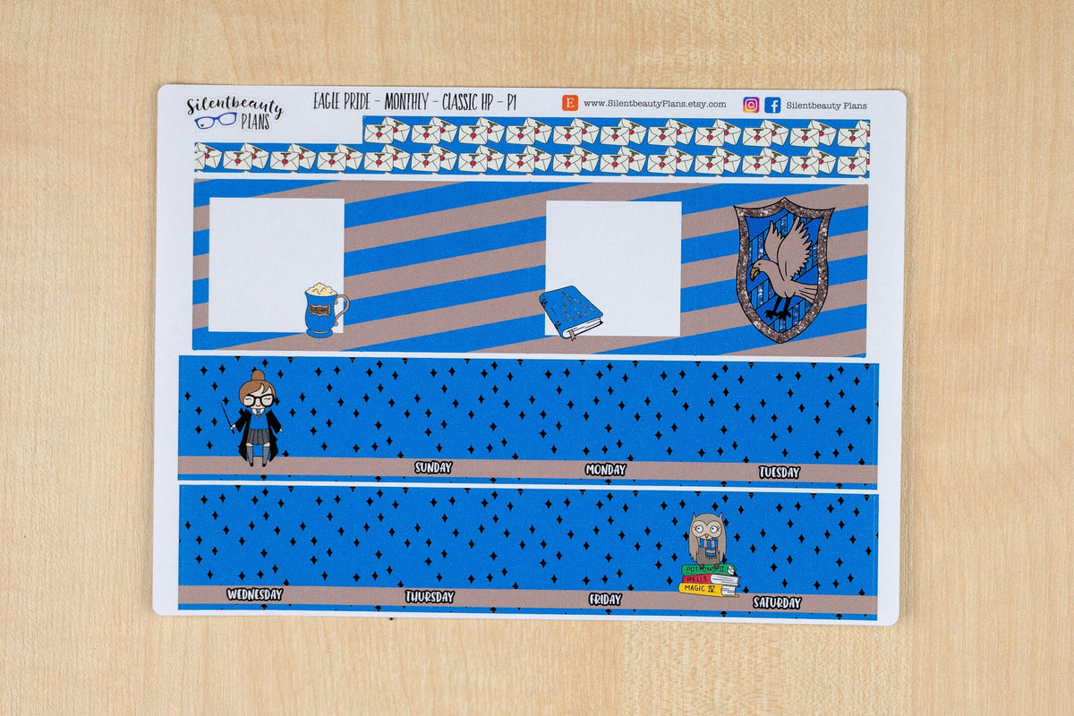Eagle Pride Monthly Sticker Kit | Pick your Month & Start Day