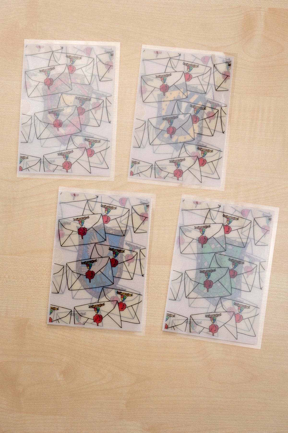 House Pride Sticker Stash Vellum Pouch | A6 Sticker Storage | Silentbeauty Plans | UK