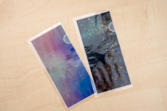 Galaxy Collection Sticker Stash Vellum Pouches | Hobo Weeks Sticker Storage | Silentbeauty Plans | UK