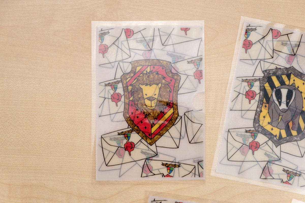 House Pride Sticker Stash Vellum Pouch | A6 Sticker Storage | Silentbeauty Plans | UK