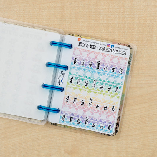Hobo Weeks Rainbow Scribble Date Covers