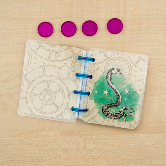 Snake House Mascot Happy Planner Covers | 2 Disc Colour Options | Micro Happy Planner Cover Set | Planner Accessories
