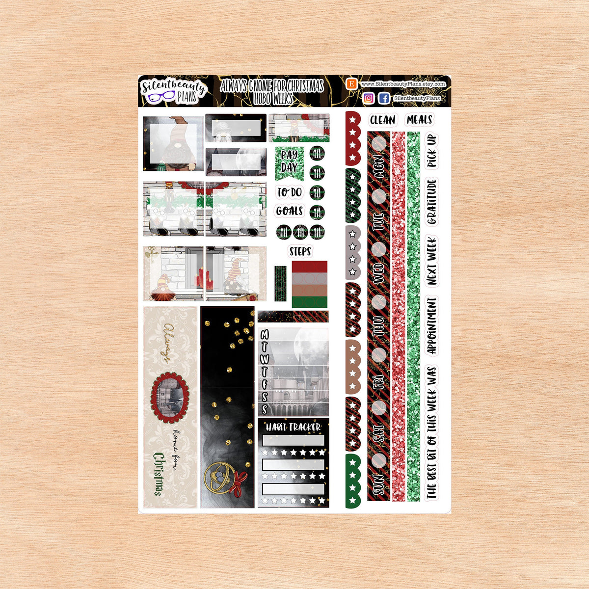 Always Gnome for Christmas - Weekly Sticker Kit