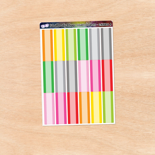 Striped Quarter Boxes | 6 Colour Palettes