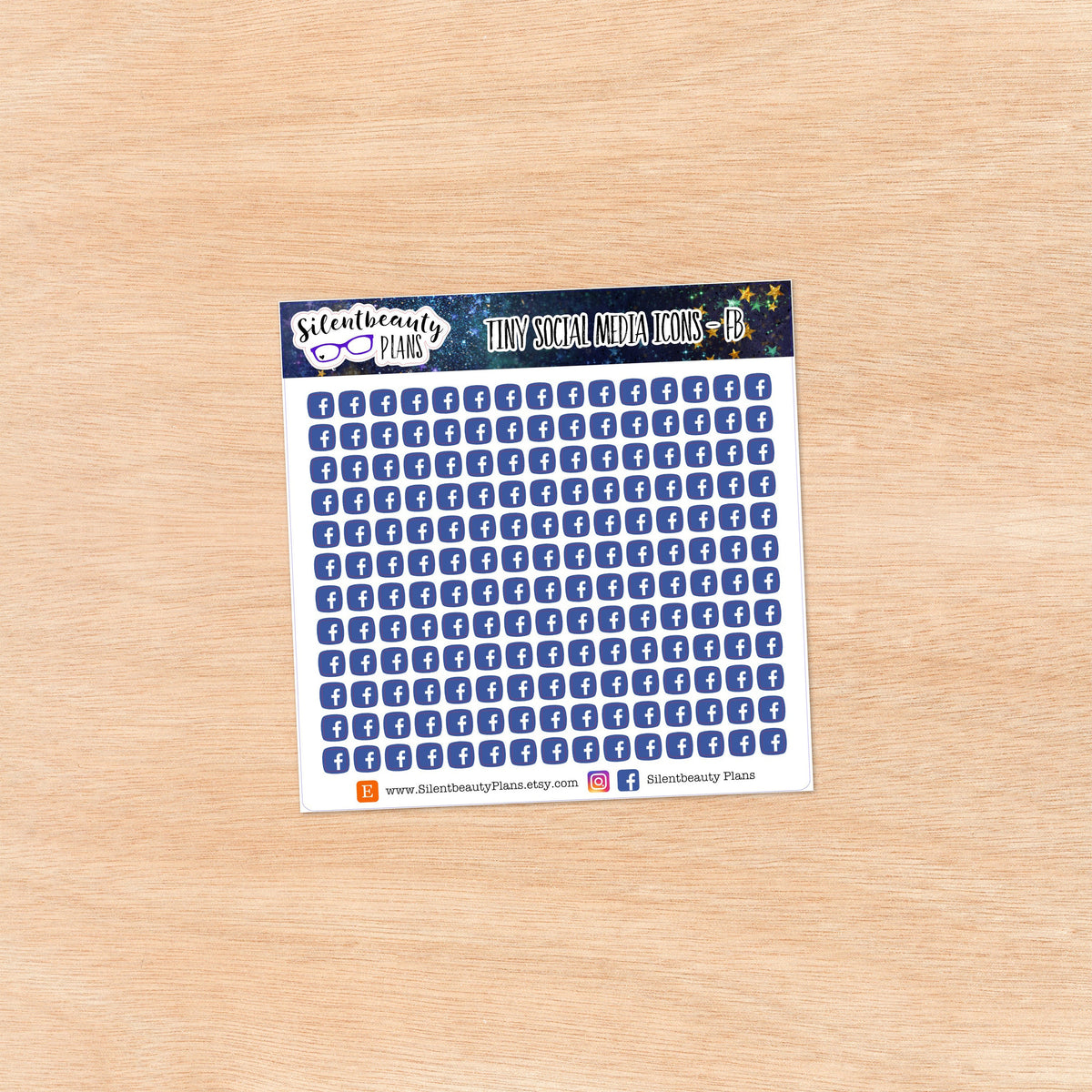 Tiny Social Media| 7 Options | 180 Stickers
