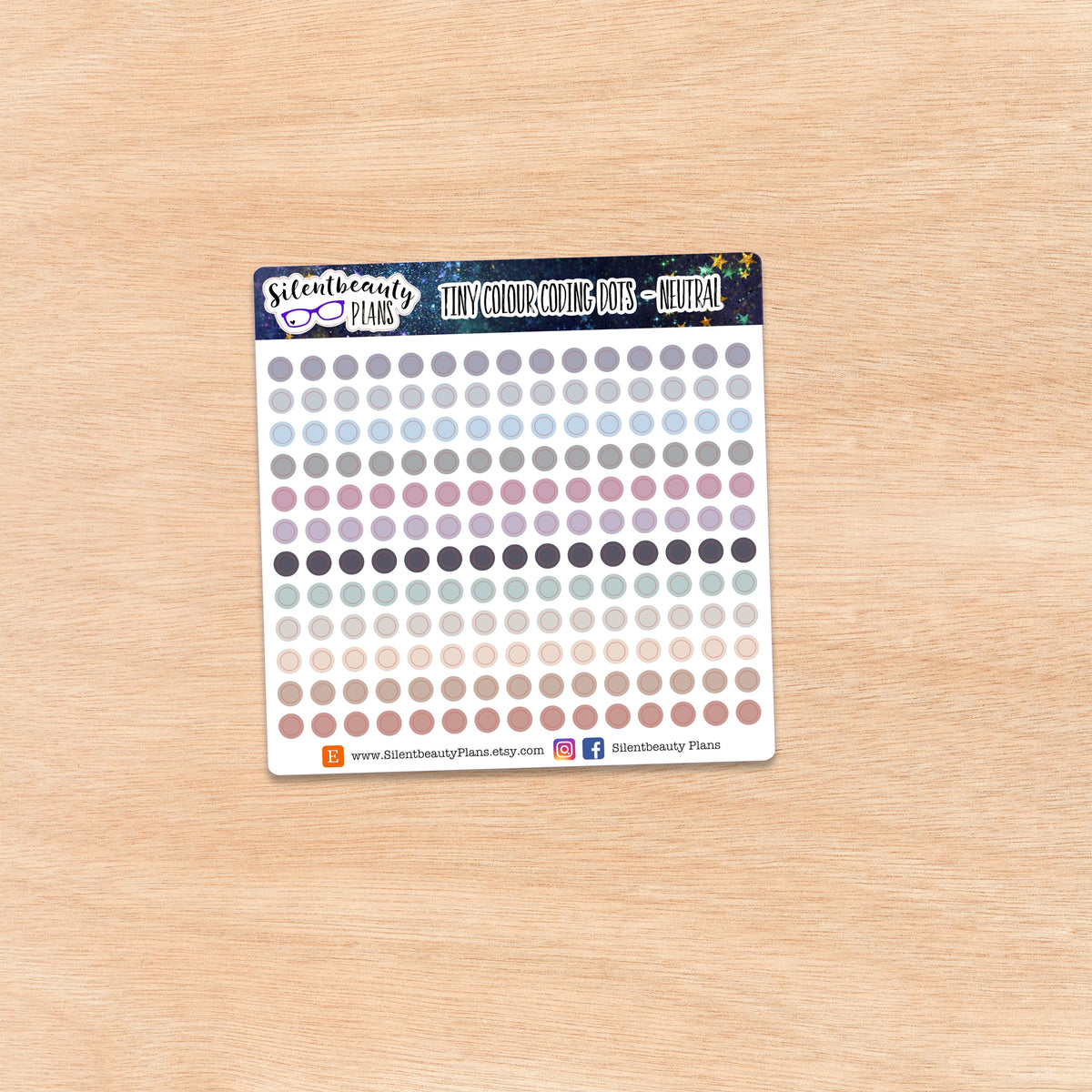 Tiny Colour Coding Dots | 4 Mixed Set Options | 180 dots