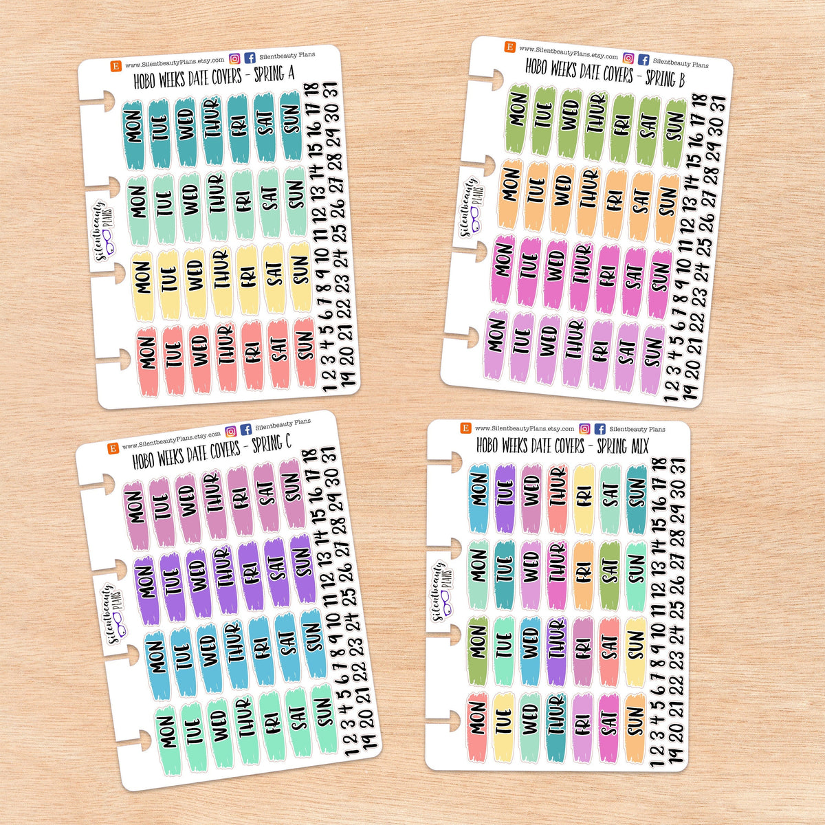 Hobo Weeks Spring Date Covers | 4 Options
