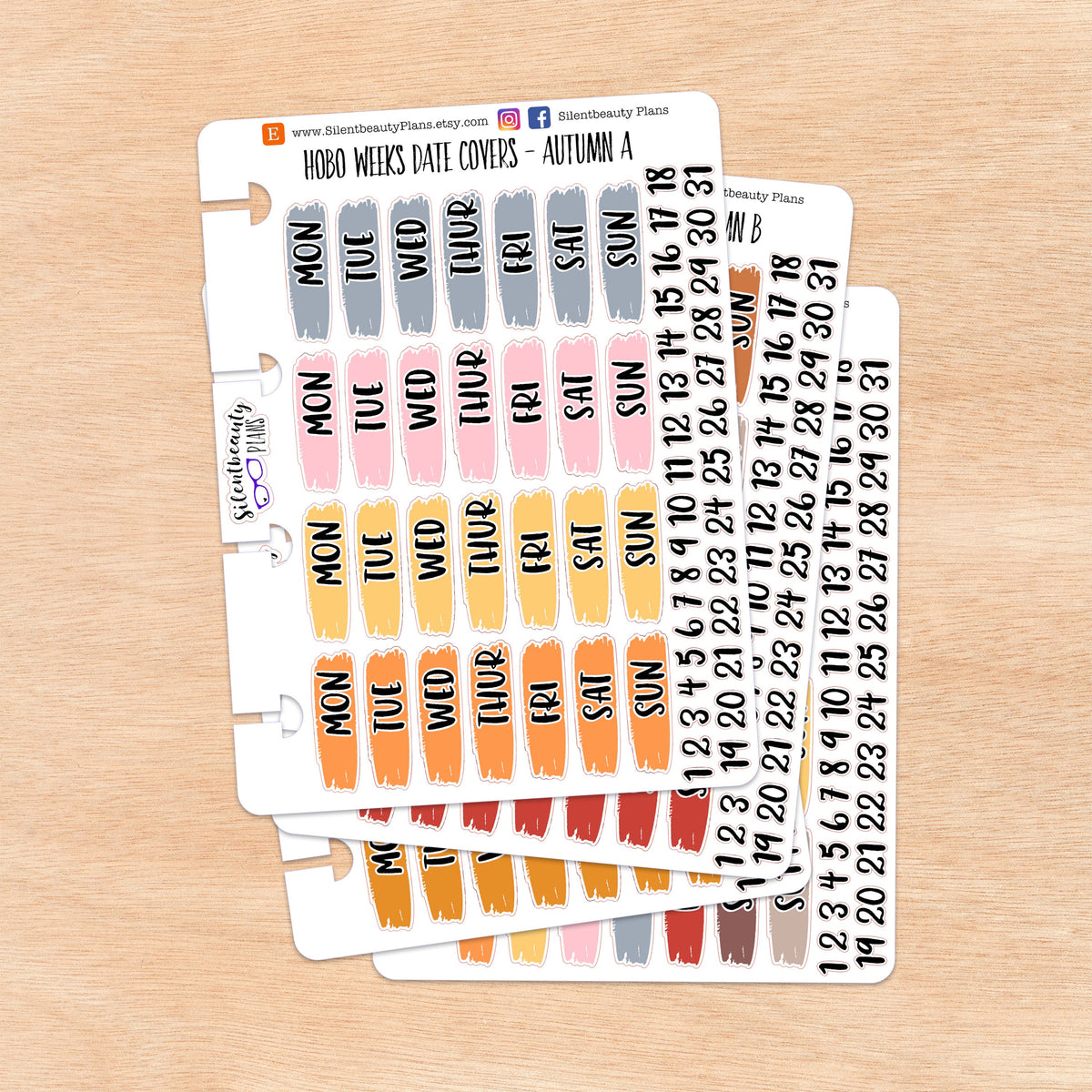 Hobo Weeks Autumn Date Covers | 4 Options