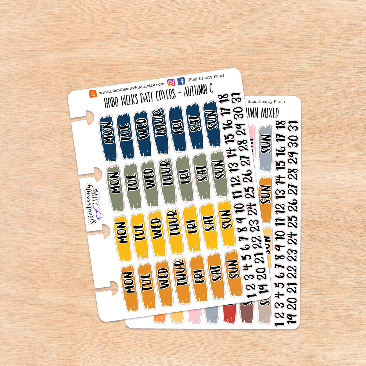 Hobo Weeks Autumn Date Covers | 4 Options