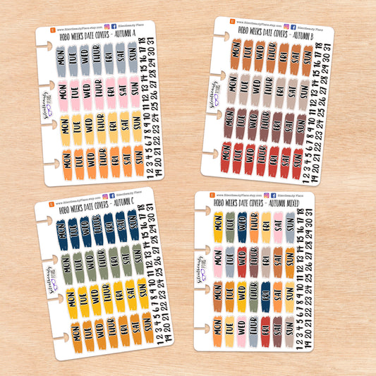 Hobo Weeks Autumn Date Covers | 4 Options
