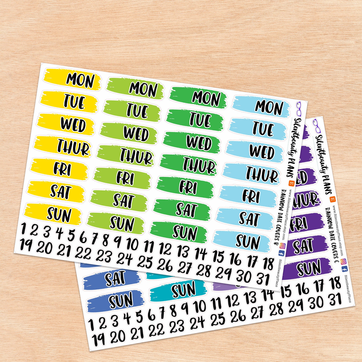 Solid Rainbow Date Covers | 4 Options