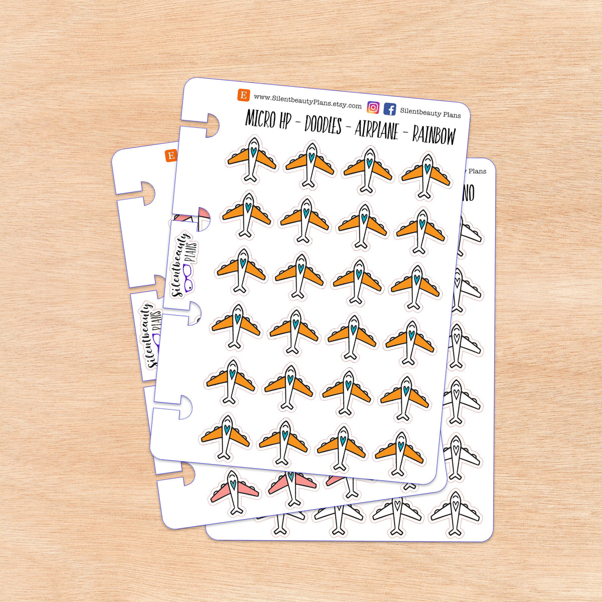 Doodle Airplane - Flight | 4 Colour Options | Micro Disc