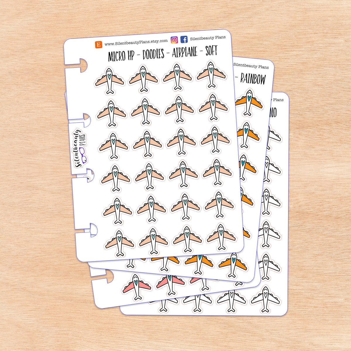 Doodle Airplane - Flight | 4 Colour Options | Micro Disc