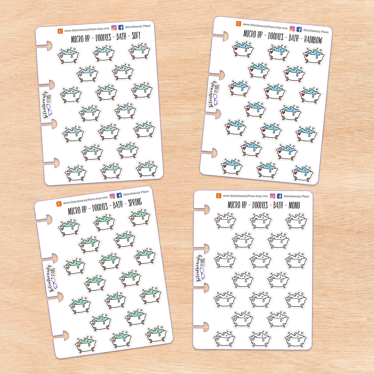 Doodle Bath| 4 Colour Options | Micro Disc